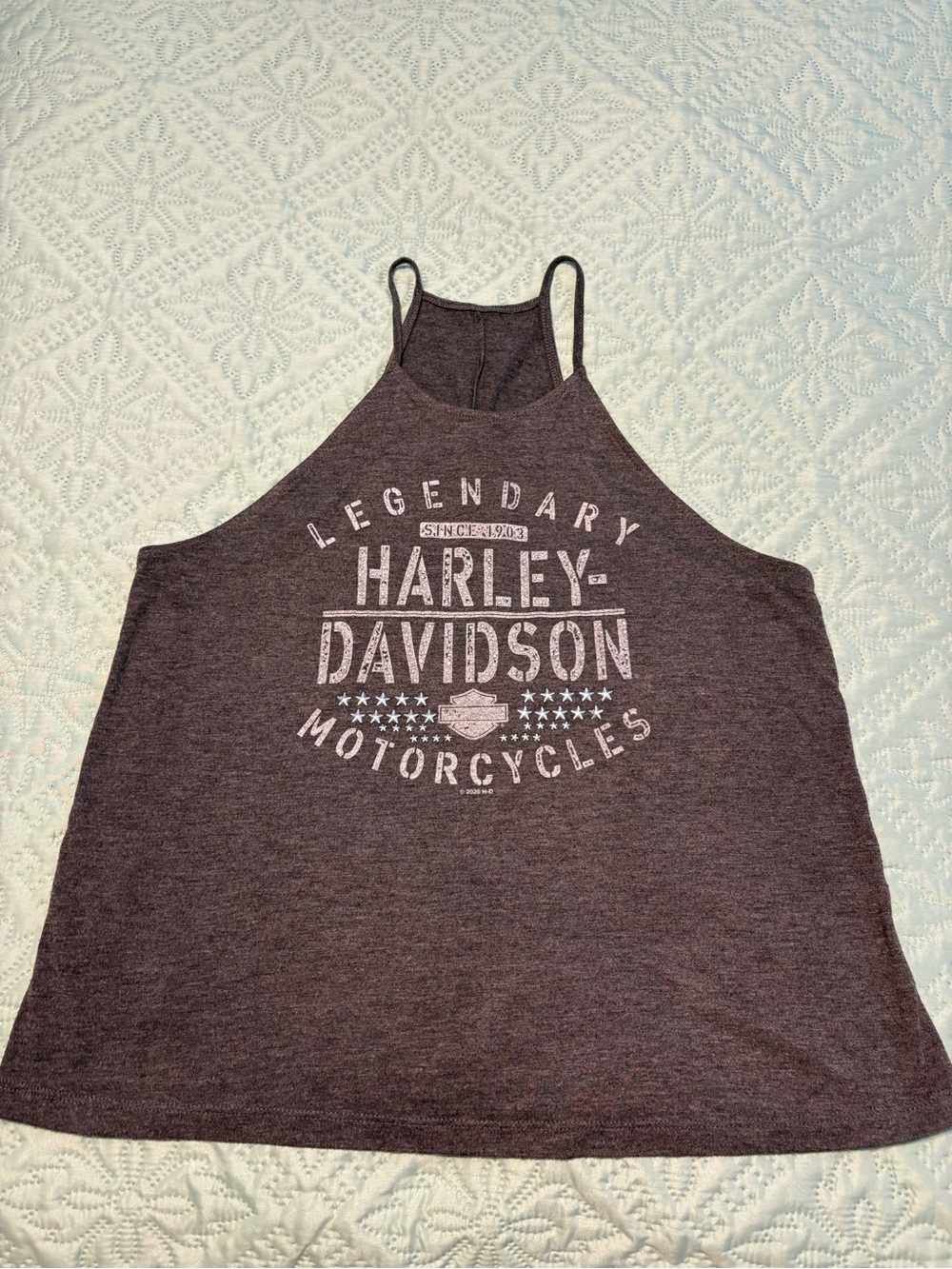Harley-Davidson Charcoal Racerback Graphic Tank